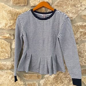 Chelsea28 striped long-sleve sweatshirt, M